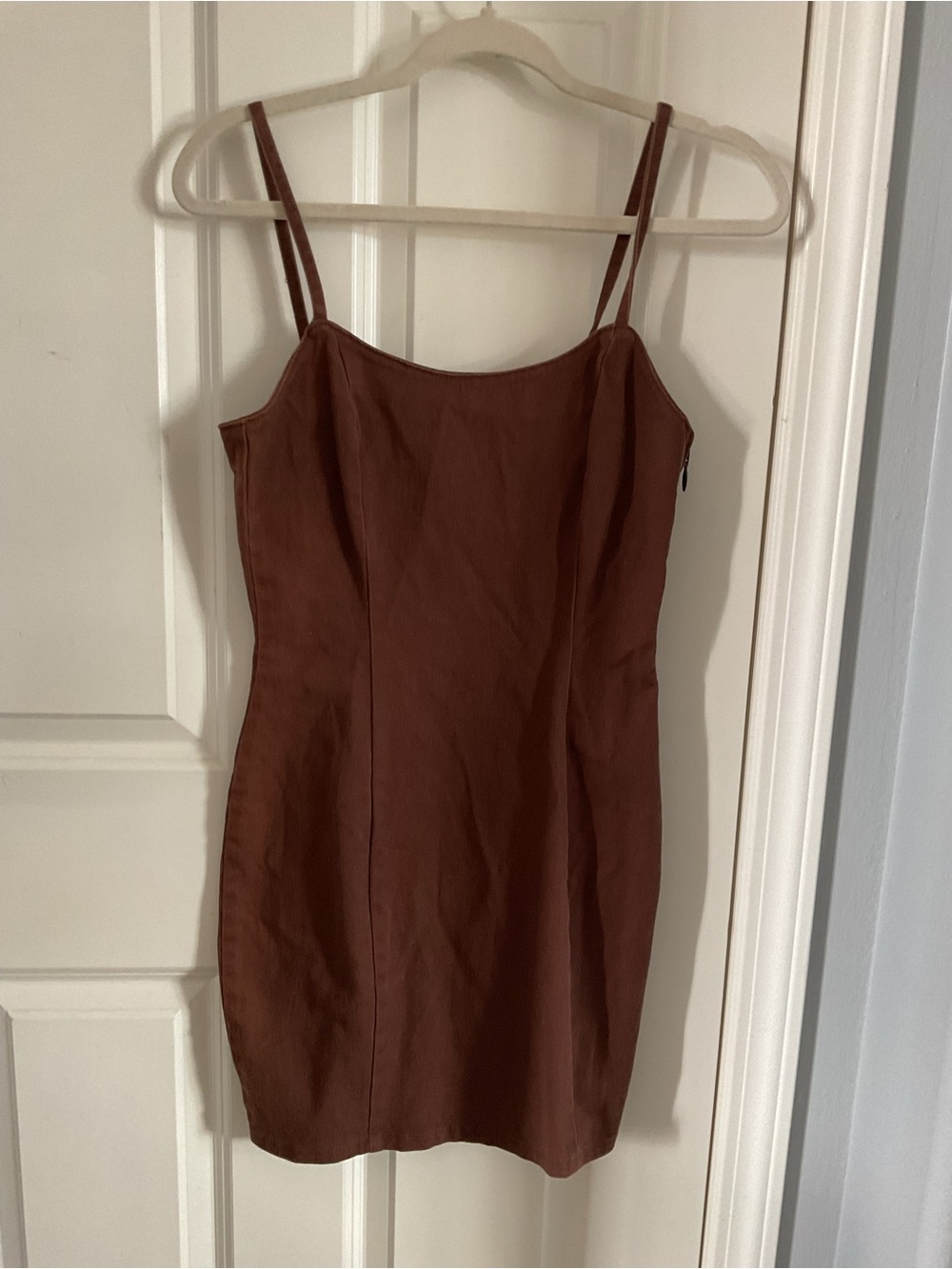 H & M Divided Chocolate Body-con Denim Dress - Picture 2 of 5